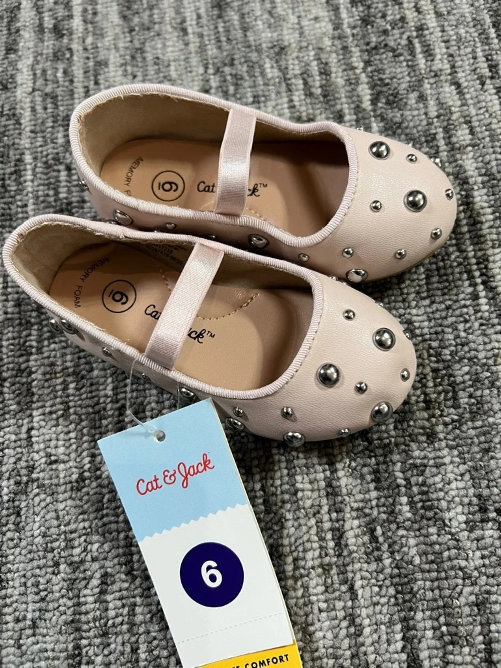 Cat & Jack Girl's - Heather Ballet Flats Toddler Various Sizes